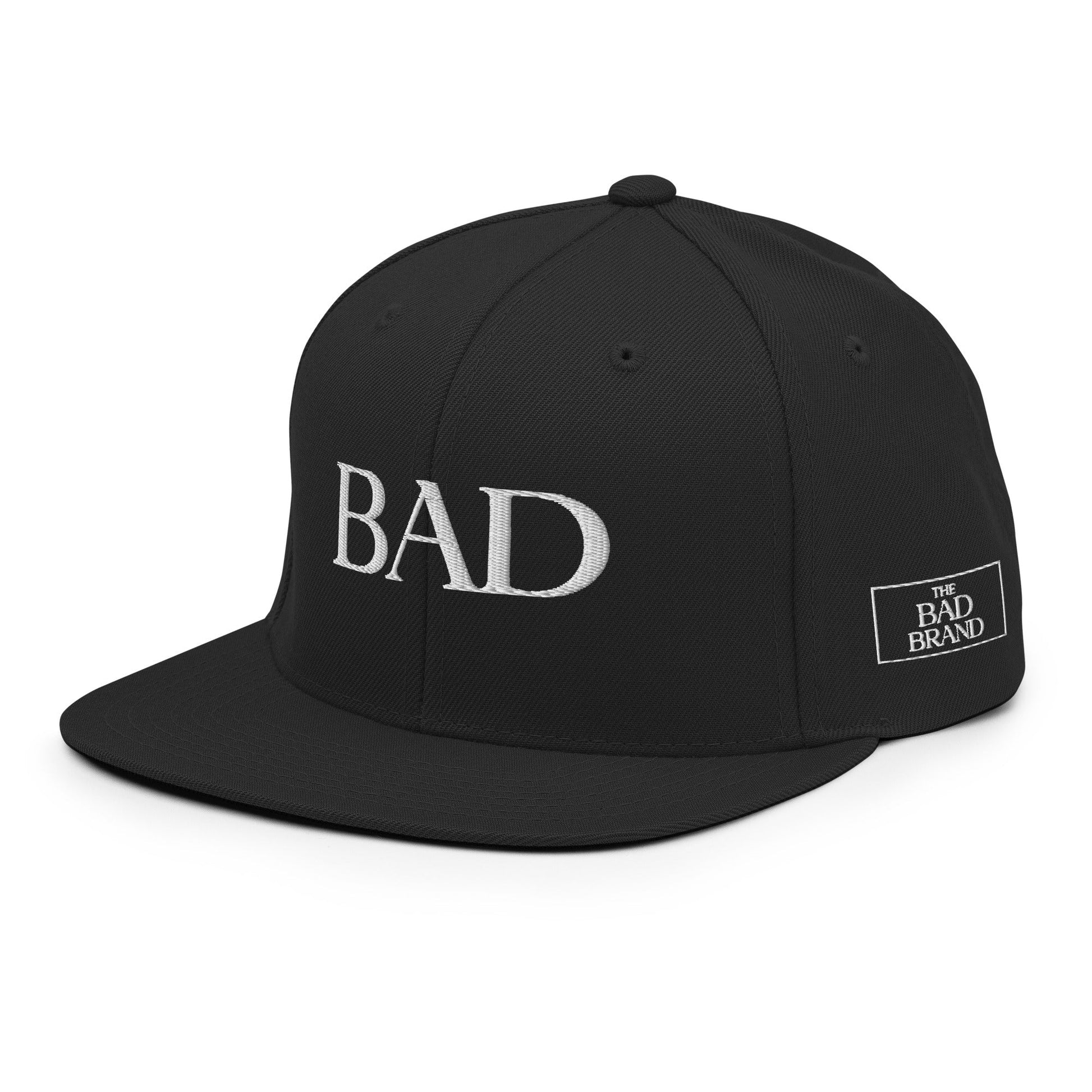 BAD Signature Snapback | Unisex Black Hat - The BAD Brand