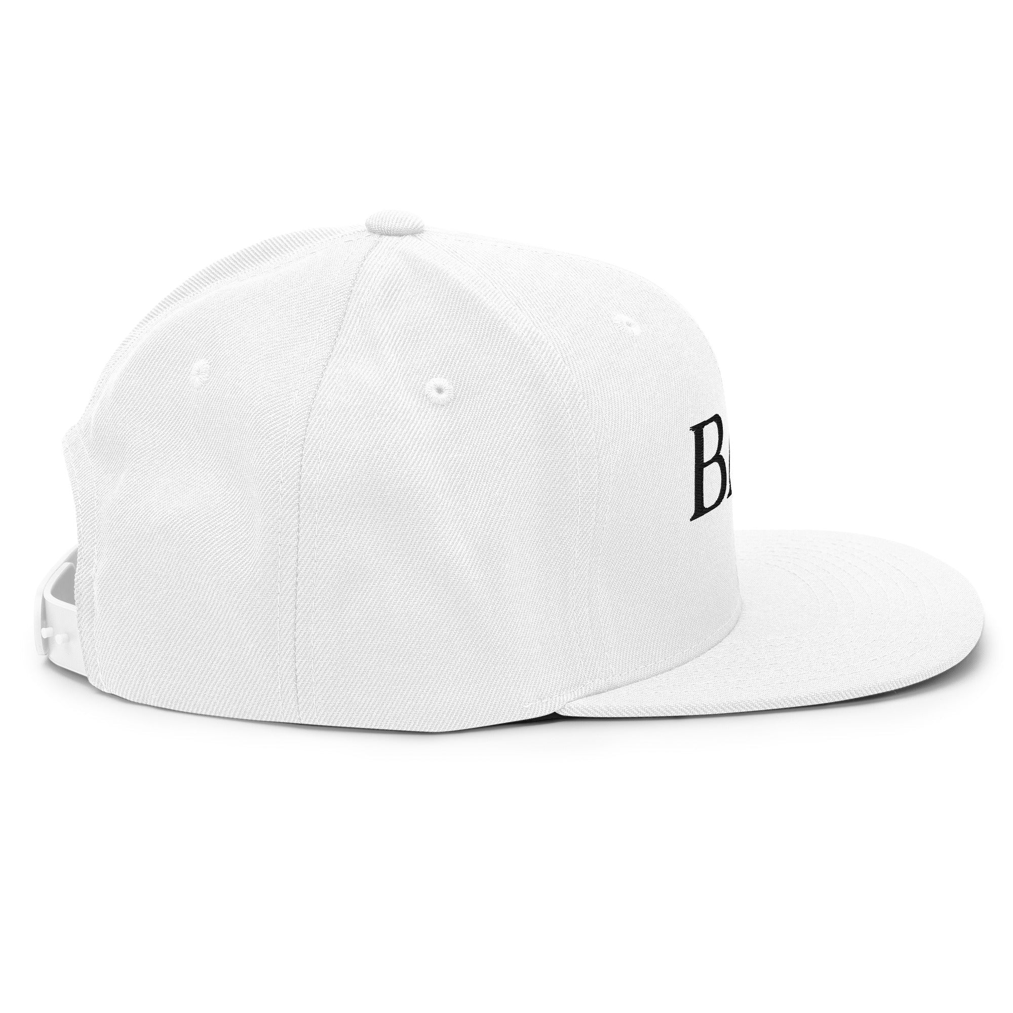 BAD Signature Snapback | Unisex White Hat - The BAD Brand